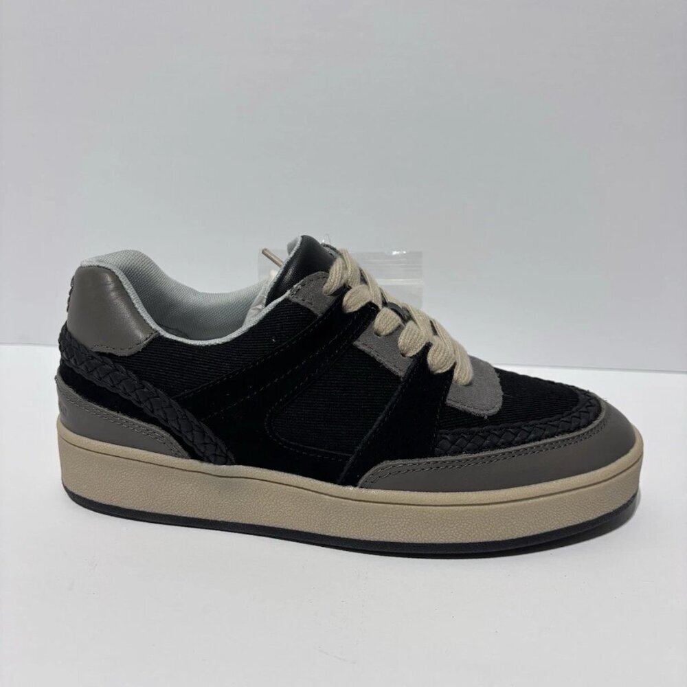 Lucky Brand Women’s Halinna Black Lace-Up Sneakers, Size 6 M
